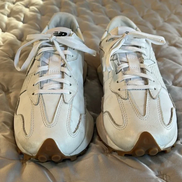New Balance leather 327 White Sneakers - Picture 5 of 7